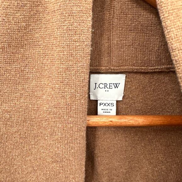 J.CREW Chelsea sweater blazer in Heather Camel BA891 // XXS Petite - Picture 4 of 8